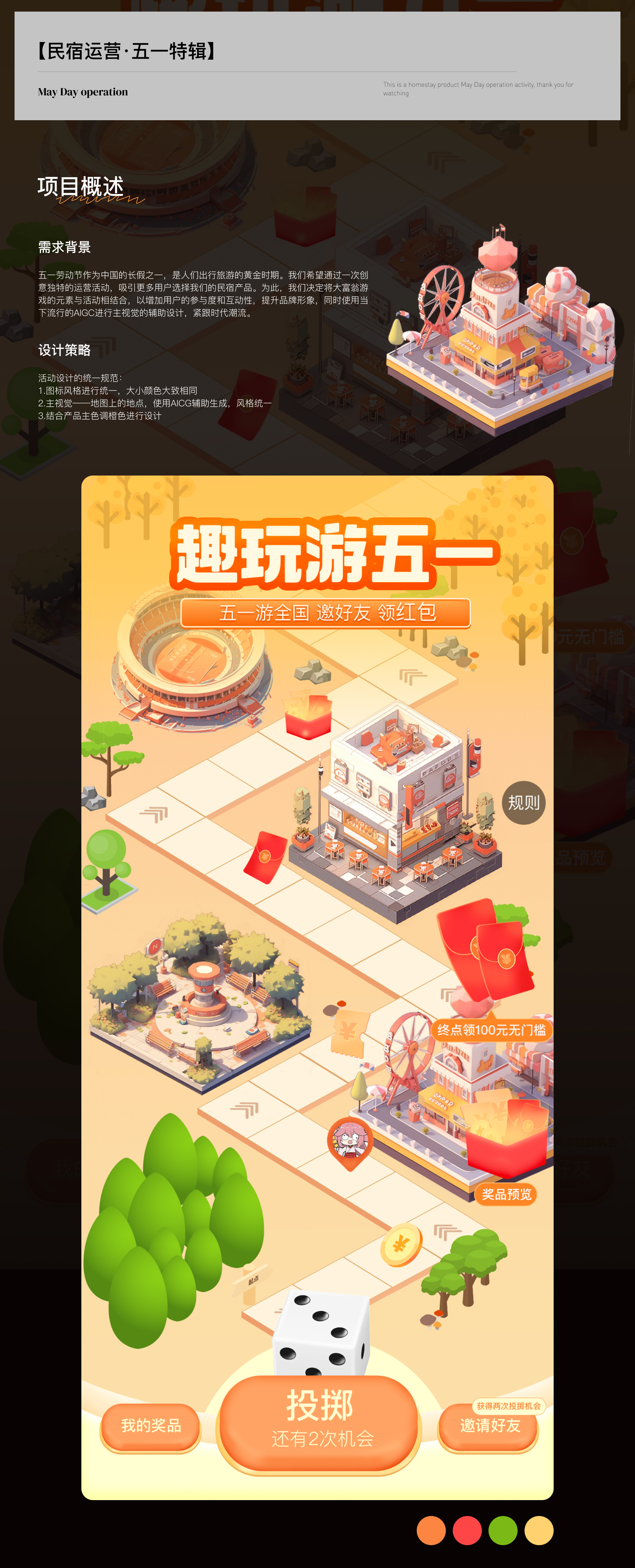 民宿五一运营活动 · H5 设计