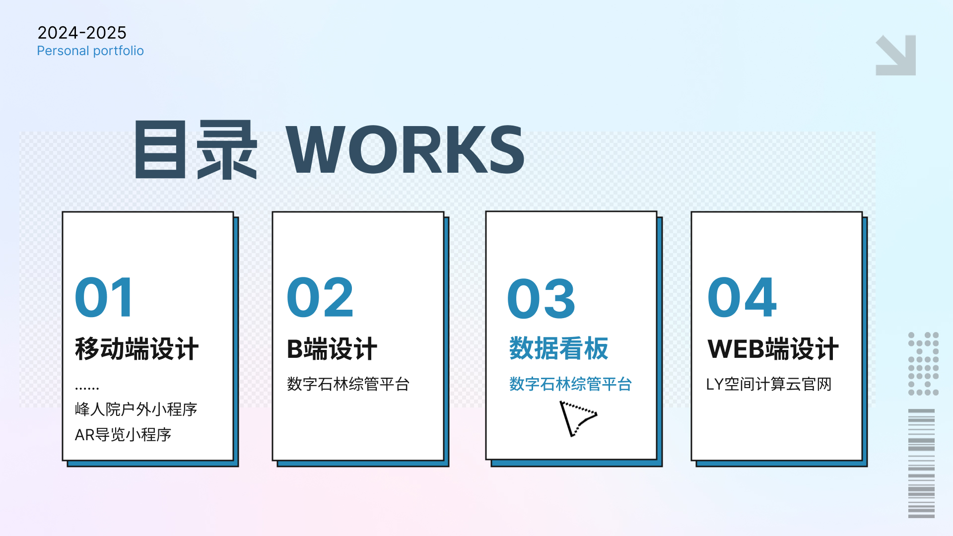 数据看板 · 目录